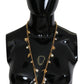 Dolce & Gabbana Gold-Tone Crystal Charm Necklace