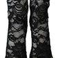 Dolce & Gabbana Elegant Black Lace Stiletto Ankle Boots