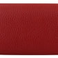 Gucci Elegant Red Leather Wallet with Iconic Interlock