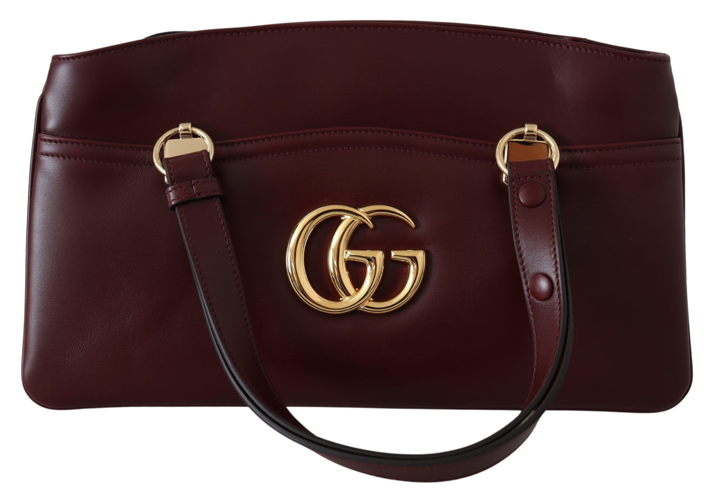 Gucci Elegant Red Calf Leather Top Handle Bag