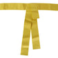 Dolce & Gabbana Chic Silk Yellow Women's Elegant Belt