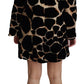 Dolce & Gabbana Chic Giraffe Print Shift Mini Dress