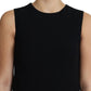 Dolce & Gabbana Elegant Sleeveless Black A-Line Mini Dress