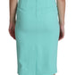 Dolce & Gabbana Elegant Light Blue Sleeveless Midi Dress