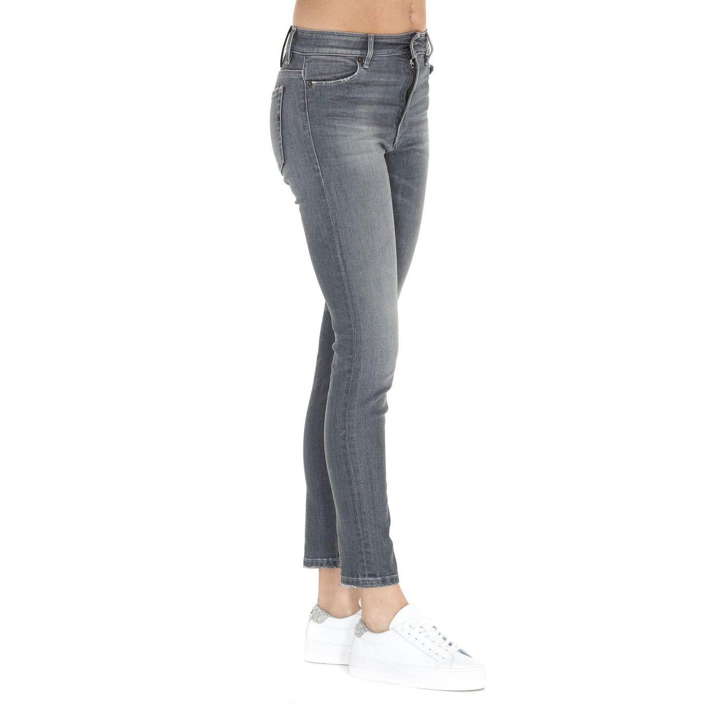 Dondup Chic Gray Skinny Fit Denim Marvel