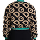 Dolce & Gabbana Chic Multicolor Quilted Bomber Jacket