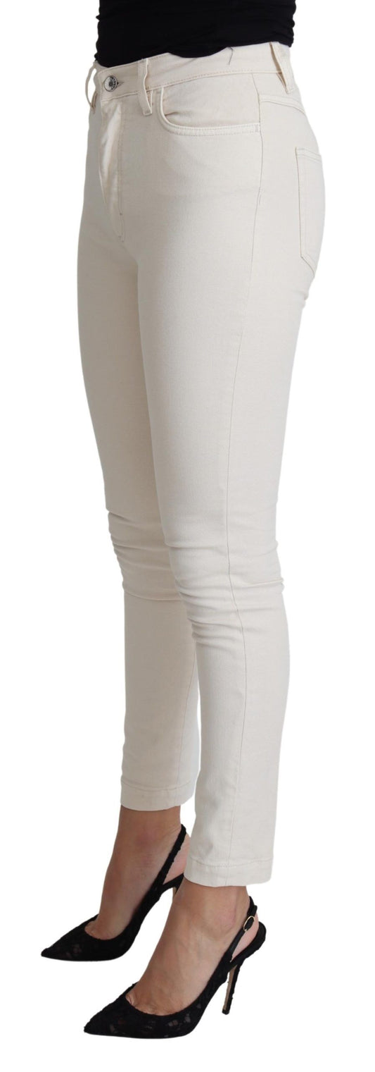 Dolce & Gabbana Chic White Skinny Denim Jeans