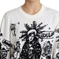 Dolce & Gabbana Embroidered Graffiti Pullover in Virgin Wool