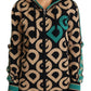 Dolce & Gabbana Multicolor Virgin Wool Hooded Sweater