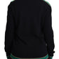 Dolce & Gabbana Elegant Black Cashmere Pullover with DG Monogram