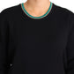 Dolce & Gabbana Queen Monogram Pullover Sweater in Luxe Wool Blend