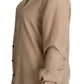 Dolce & Gabbana Elegant Beige Silk Shirt