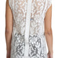 Dolce & Gabbana Chic Lace Floral Sleeveless Top