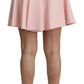 Dolce & Gabbana Elegant Pink Flare A-line Mini Skirt