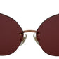 Dolce & Gabbana Chic Red 100% UV Protection Sunglasses