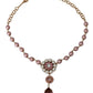 Dolce & Gabbana Elegant Pink Pearl Crystal Necklace