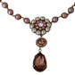 Dolce & Gabbana Elegant Pink Pearl Crystal Necklace