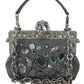 Dolce & Gabbana Elegant Crystal-Studded Evening Clutch