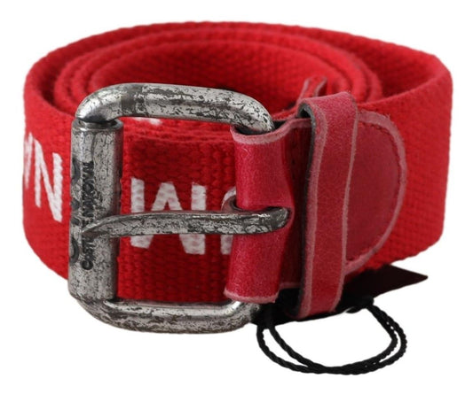 Costume National Chic Red Leather Fashion Belt