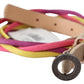 Costume National Multicolor Twisted Faux Leather Belt