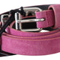 Just Cavalli Fuschia Pink Leather Waist Belt