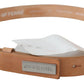 GF Ferre Elegant Light Brown Leather Belt with Logo Buckle