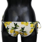 Dolce & Gabbana Multicolor Lemon Print Bikini Bottom