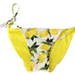 Dolce & Gabbana Multicolor Lemon Print Bikini Bottom