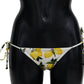 Dolce & Gabbana Multicolor Lemon Print Bikini Bottom