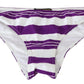 Dolce & Gabbana Chic Striped Bikini Bottom - Effortless Poolside Glamour