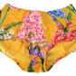 Dolce & Gabbana Chic Orange Floral High Waist Bikini Bottom