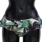 Dolce & Gabbana Eggplant Print Green Bikini Bottom