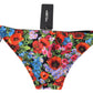 Dolce & Gabbana Chic Floral Side Tie Bikini Bottom