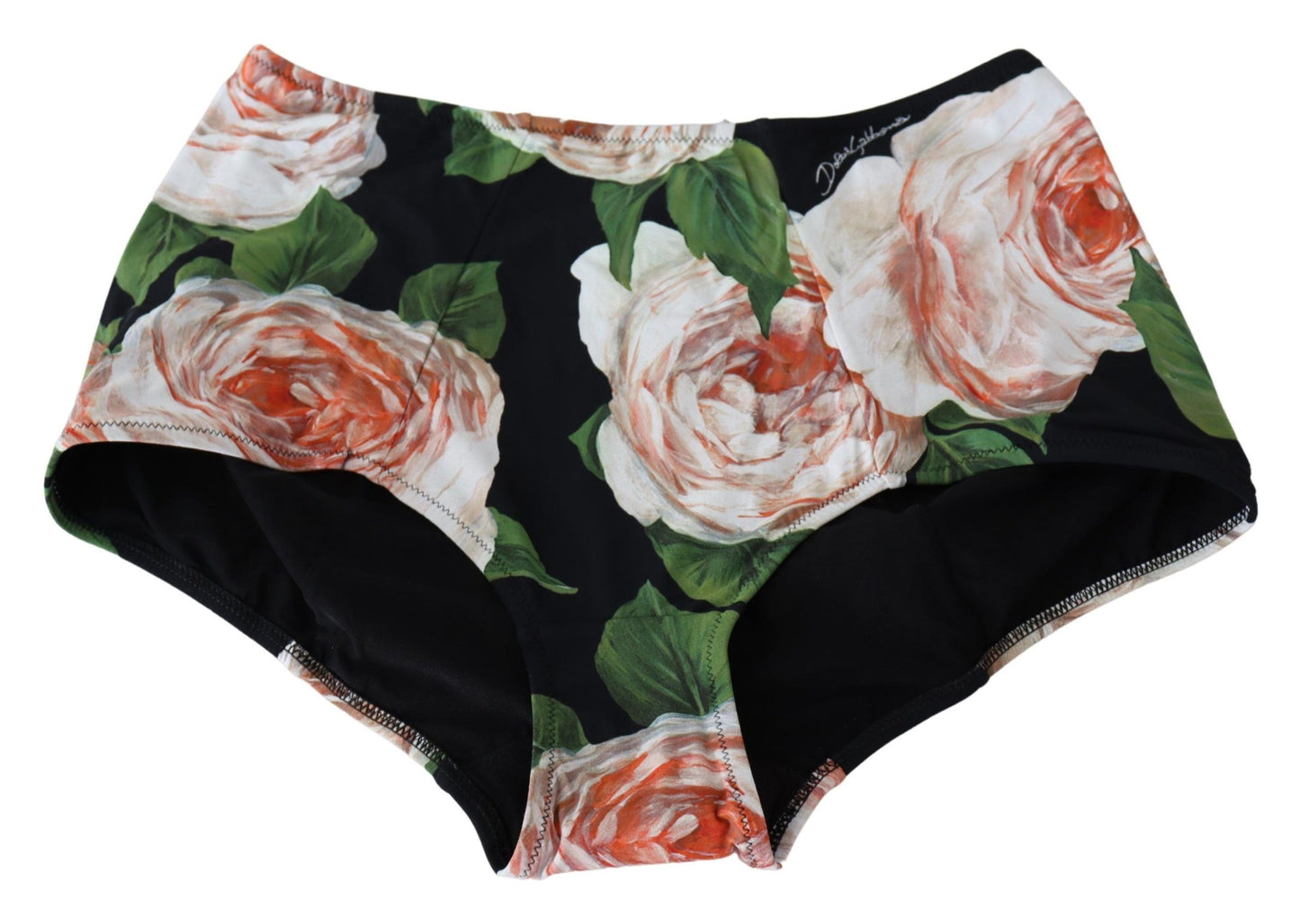 Dolce & Gabbana Chic High-Waist Floral Bikini Bottom