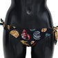 Dolce & Gabbana Chic Seashell Print Side-Tie Bikini Bottom