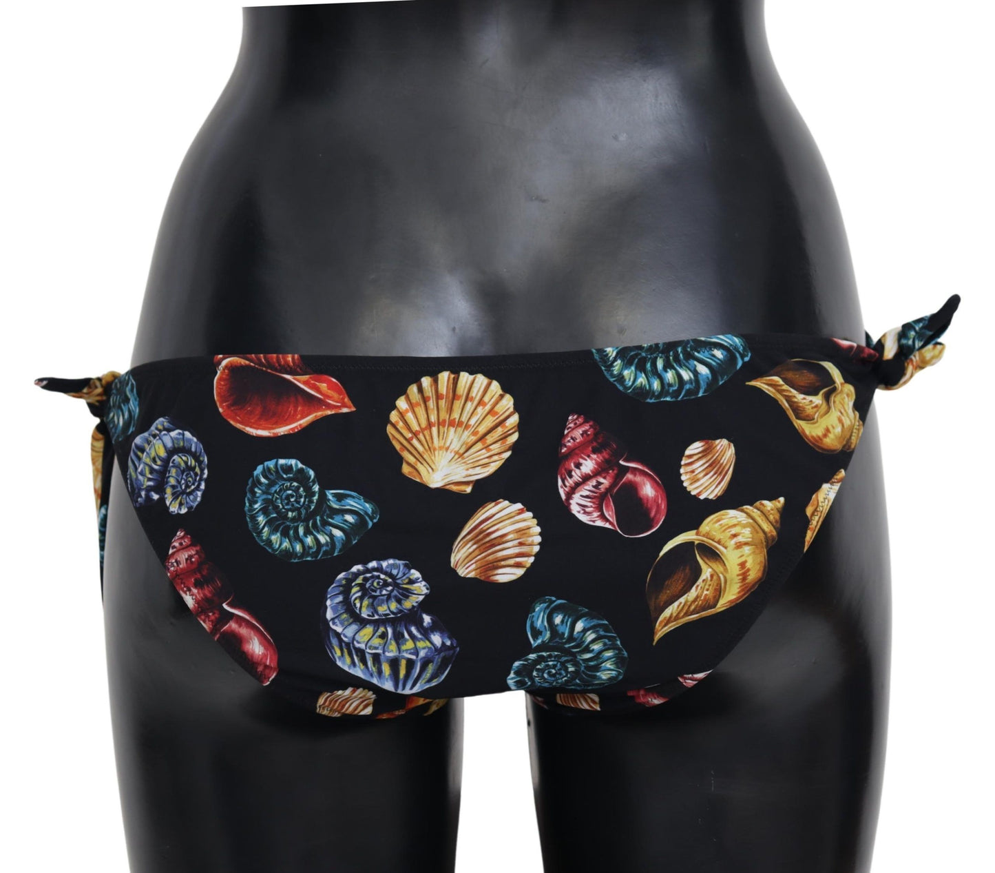 Dolce & Gabbana Chic Seashell Print Side-Tie Bikini Bottom