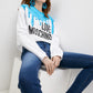 Love Moschino Light Blue Cotton Women Sweater