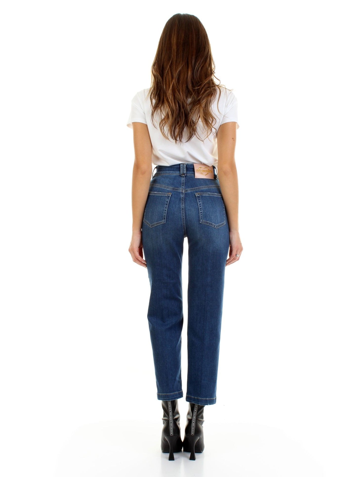 Love Moschino Blue Cotton Women Jeans