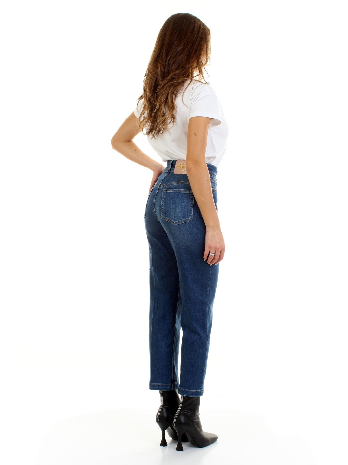 Love Moschino Blue Cotton Women Jeans