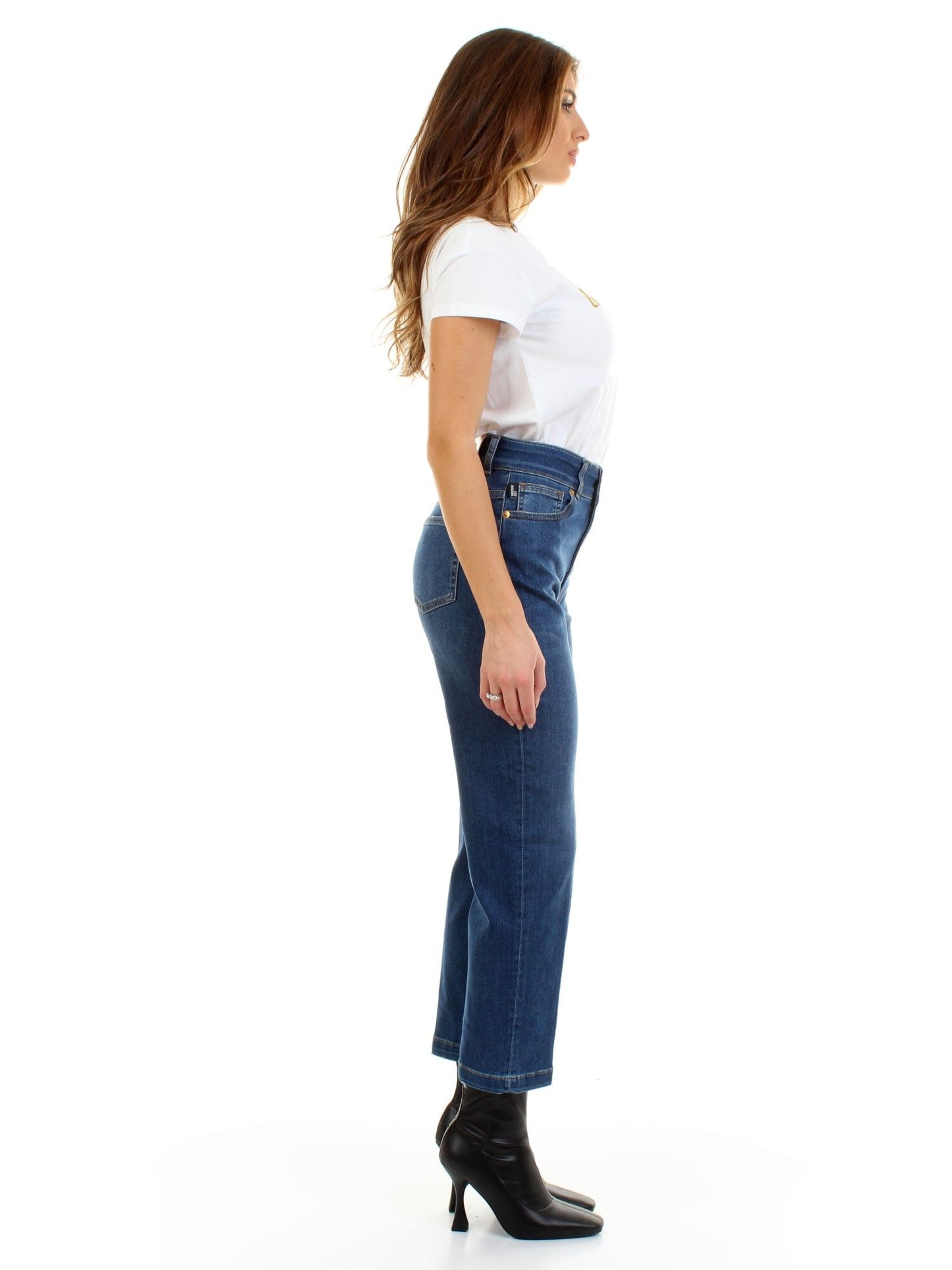 Love Moschino Blue Cotton Women Jeans