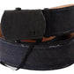 Ermanno Scervino Chic Blue Leather Waist Belt