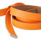 Scervino Street Elegant Leather Double Buckle Belt