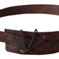 Ermanno Scervino Chic Brown Leather Fashion Belt