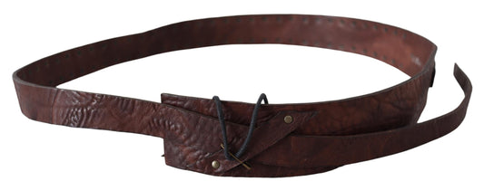 Ermanno Scervino Chic Brown Leather Fashion Belt