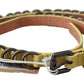 John Galliano Chic Yellow Leather Skinny Belt