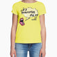 Love Moschino Yellow Cotton Women T-Shirt