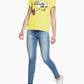 Love Moschino Yellow Cotton Women T-Shirt