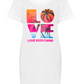 Love Moschino Chic Summer Love Logo White Dress