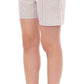 Andrea Incontri Chic White Checkered Cotton Shorts