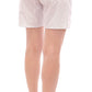 Andrea Incontri Chic White Checkered Cotton Shorts